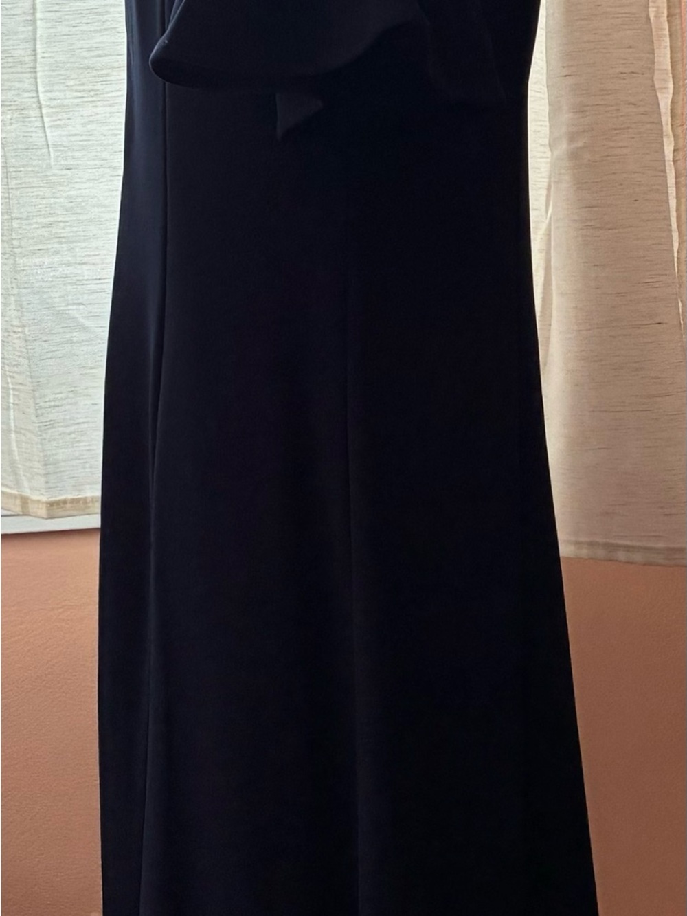 JESSICA HOWARD Classic Dark Navy Ruffle Sleeve MIDI Dress - SIZE 12 - NWT - Picture 3 of 5